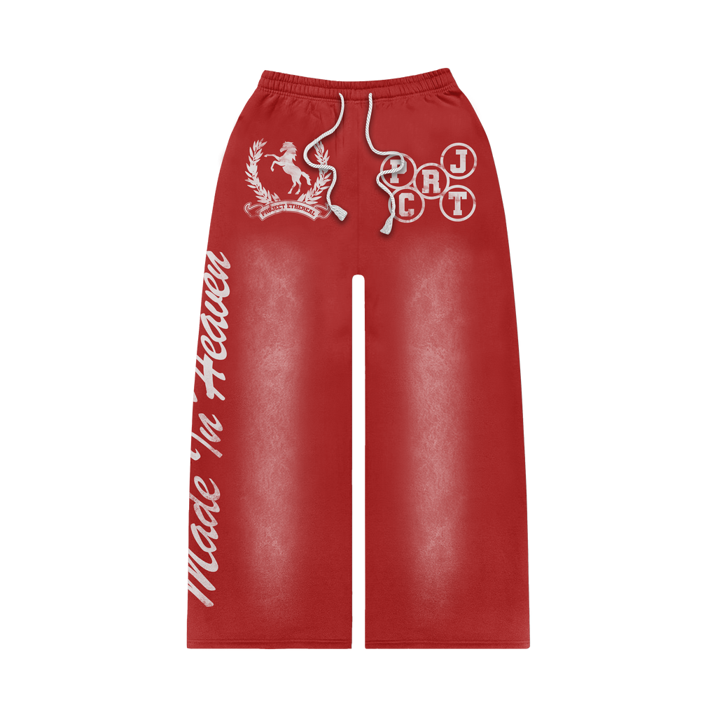 "Made In Heaven" Red Sweatpants